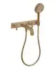 AXOR-HG-AXOR-Citterio-3-Loch-Wannenarmatur-Unterputz-fuer-Wandmontage-mit-Kreuzgriffen-und-Platte-Brushed-Bronze-39441140 gallery number 1
